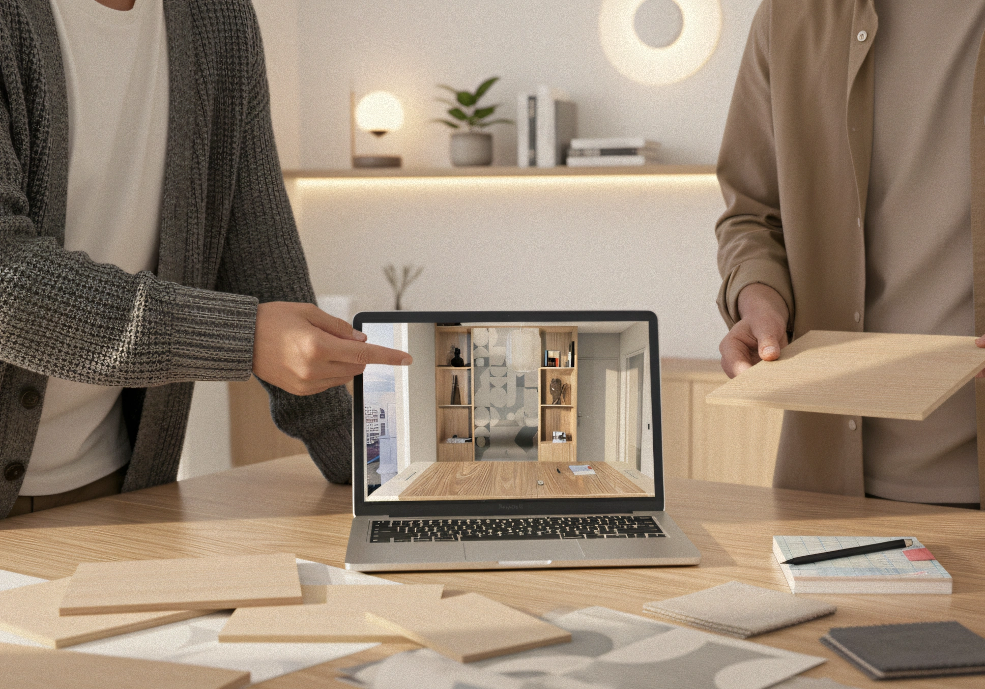 Matières et variantes — même cadrage, options comparées