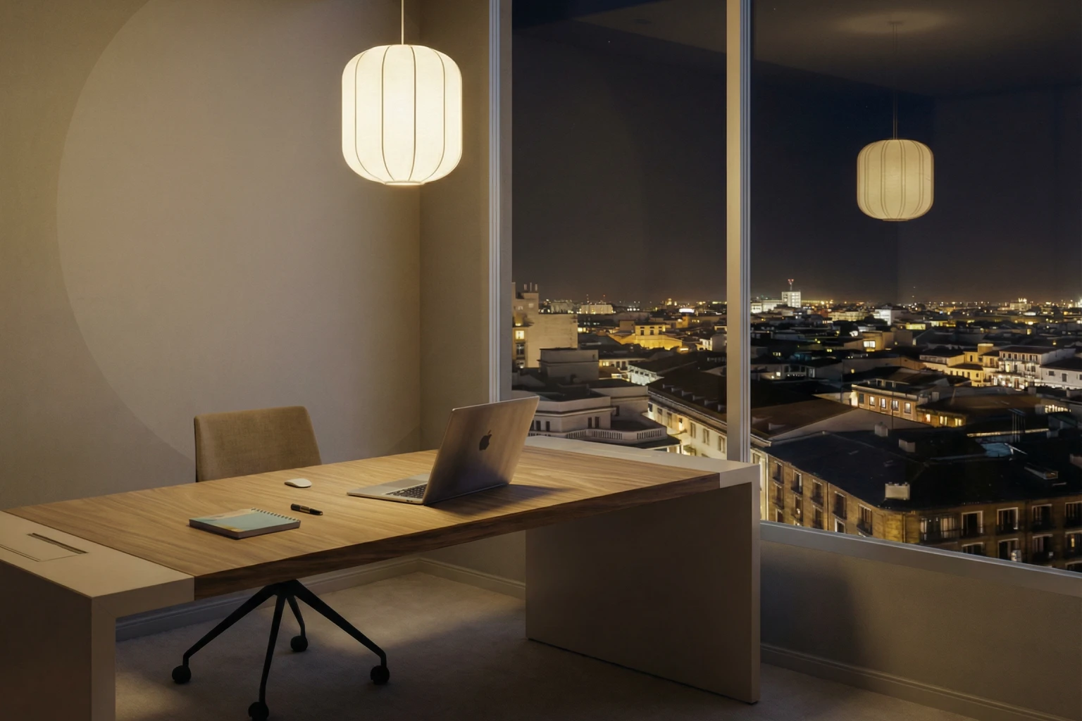 Rendu 3D intérieur – travail sur les matières et la lumière