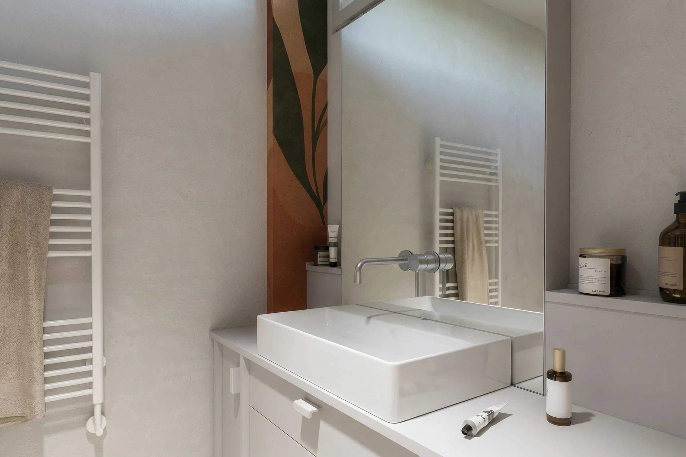 Visualisation 3D d'une salle de bain – étude de matière et texture