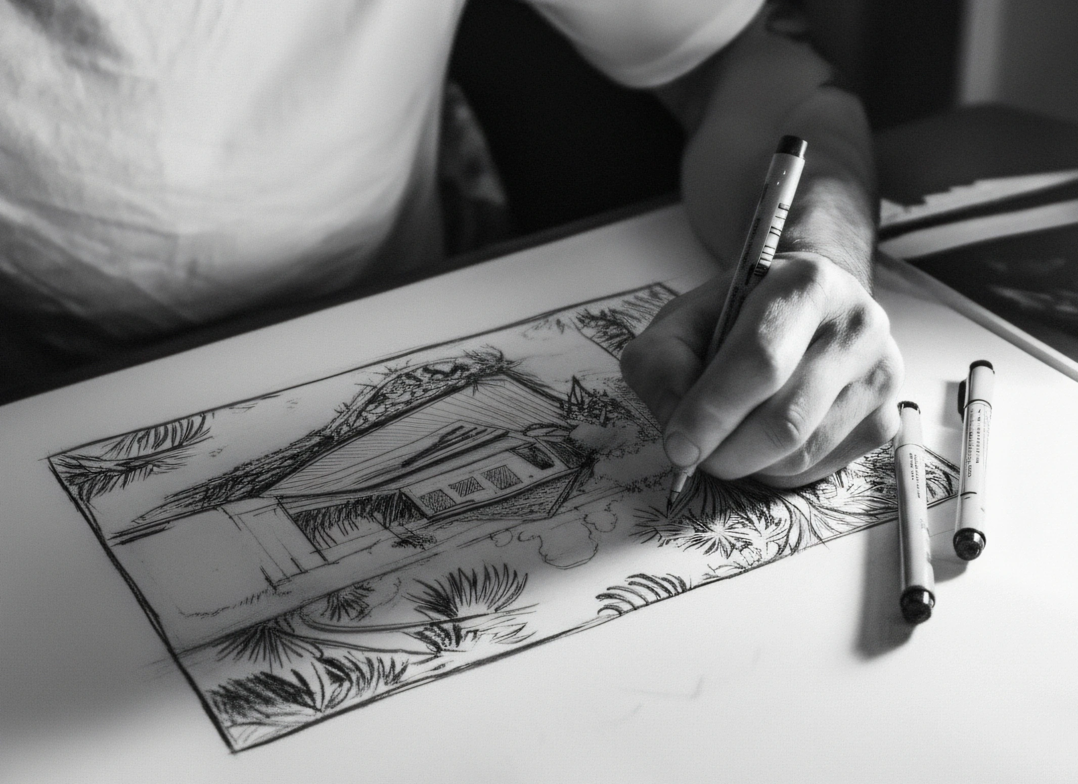 Visualisation 3D architecturale – travail sur la lumière et les matières